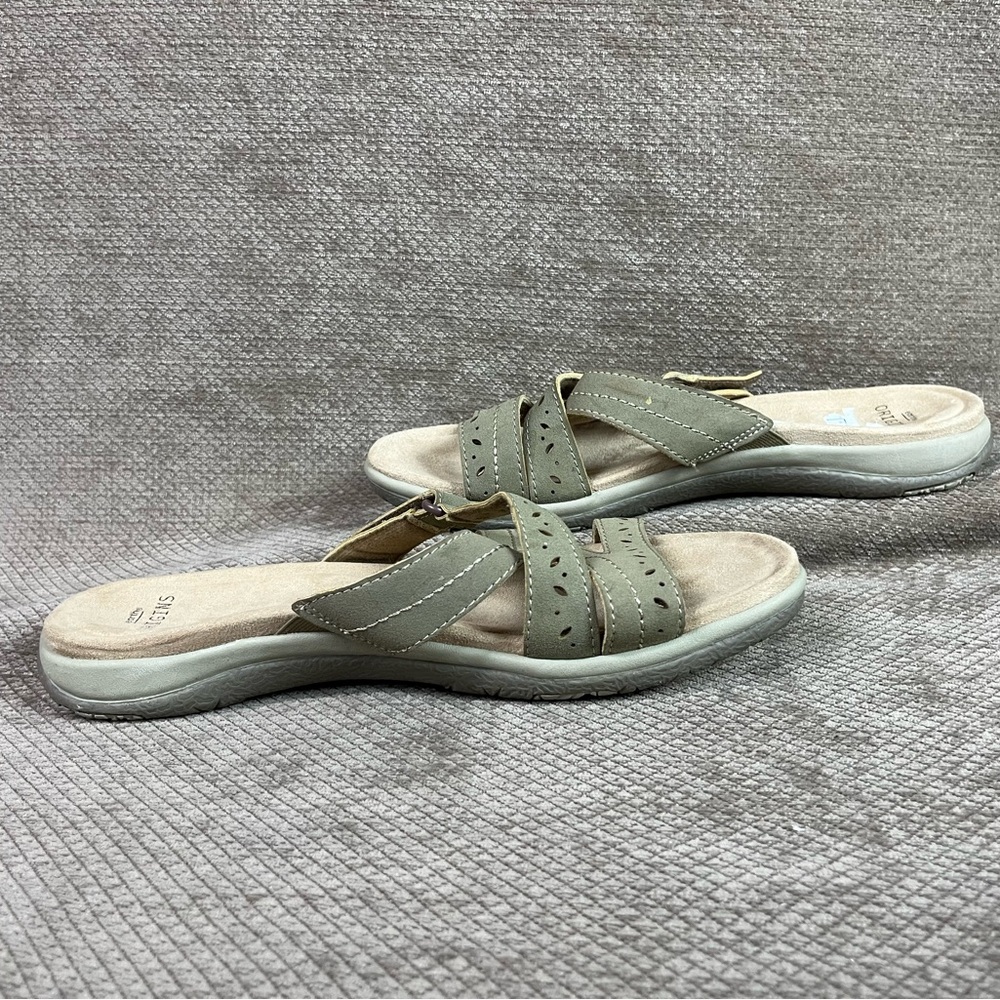 Earth Origins Sandra Suede Leather Multi-Strap Slide Sandals  Sz 11 like new - Picture 4 of 12